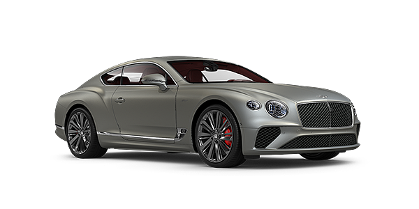 Bentley New Delhi Bentley GT Speed coupe in Extreme Silver paint front 34